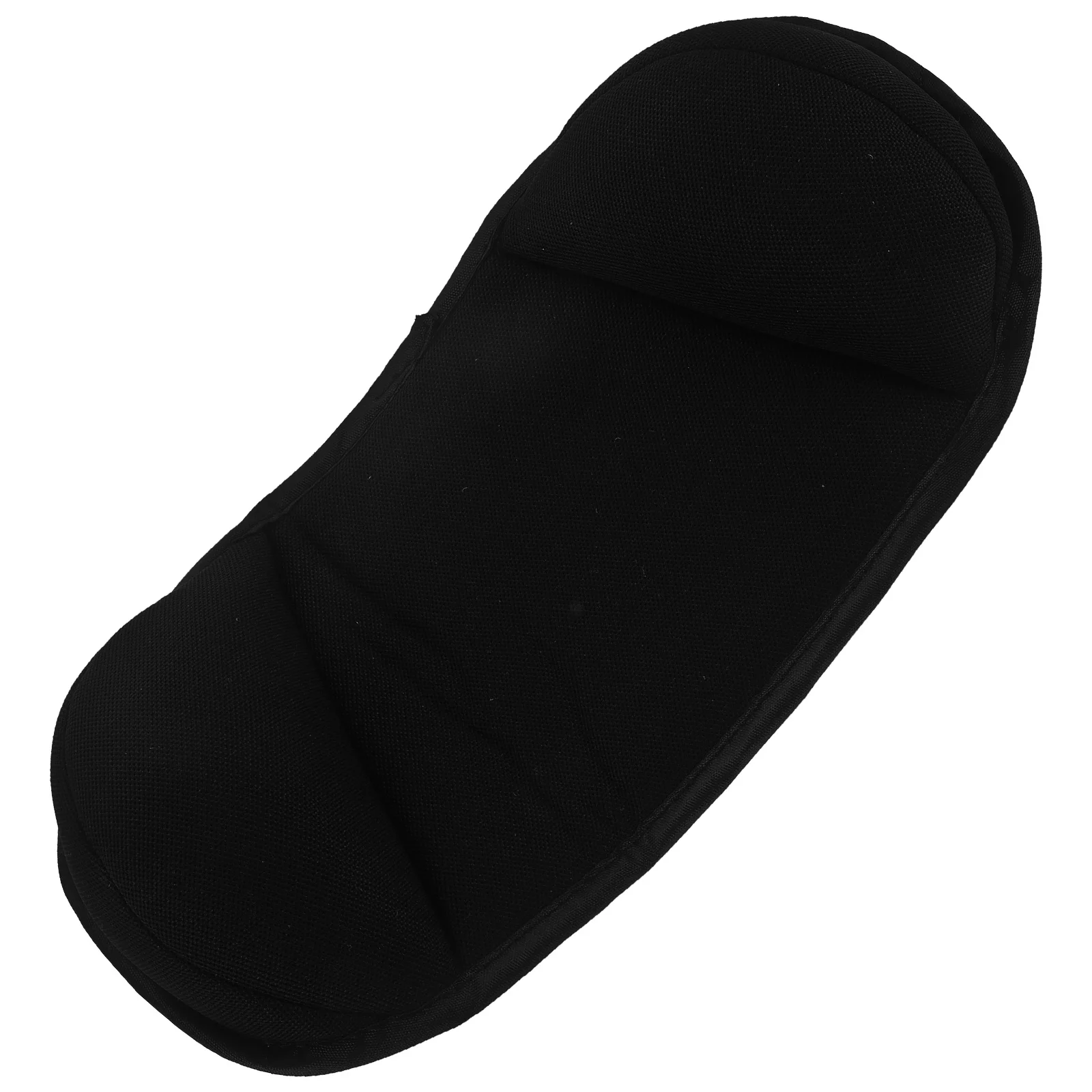 

Infant Stroller Insert Headrest Cushion Baby Travel Pillow Black Neck Support Storage Bag Pockets Universal Fit
