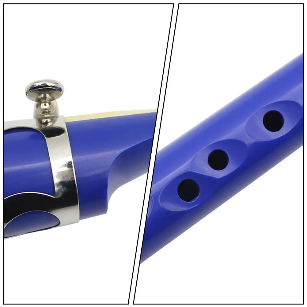 

1Set Beginner Easy Saxophone Portable Blue Music Instrument for Children Develop Musical Abilities Durable Smooth Surface Simple