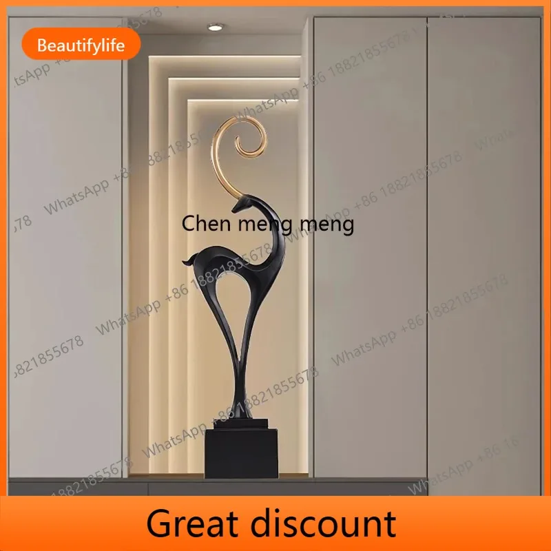 M02 Ornament light luxury high-end art deer entrance entrance living room TV cabinet decoration
