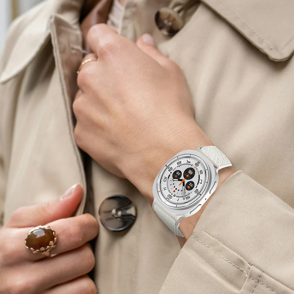 ストレッチナイロンストラップサムスンギャラクシーウォッチ 8 40 ミリメートル 44 ミリメートルクラシック超 Repalcement リストバンドベルト Brecelet 通気性ストラップ