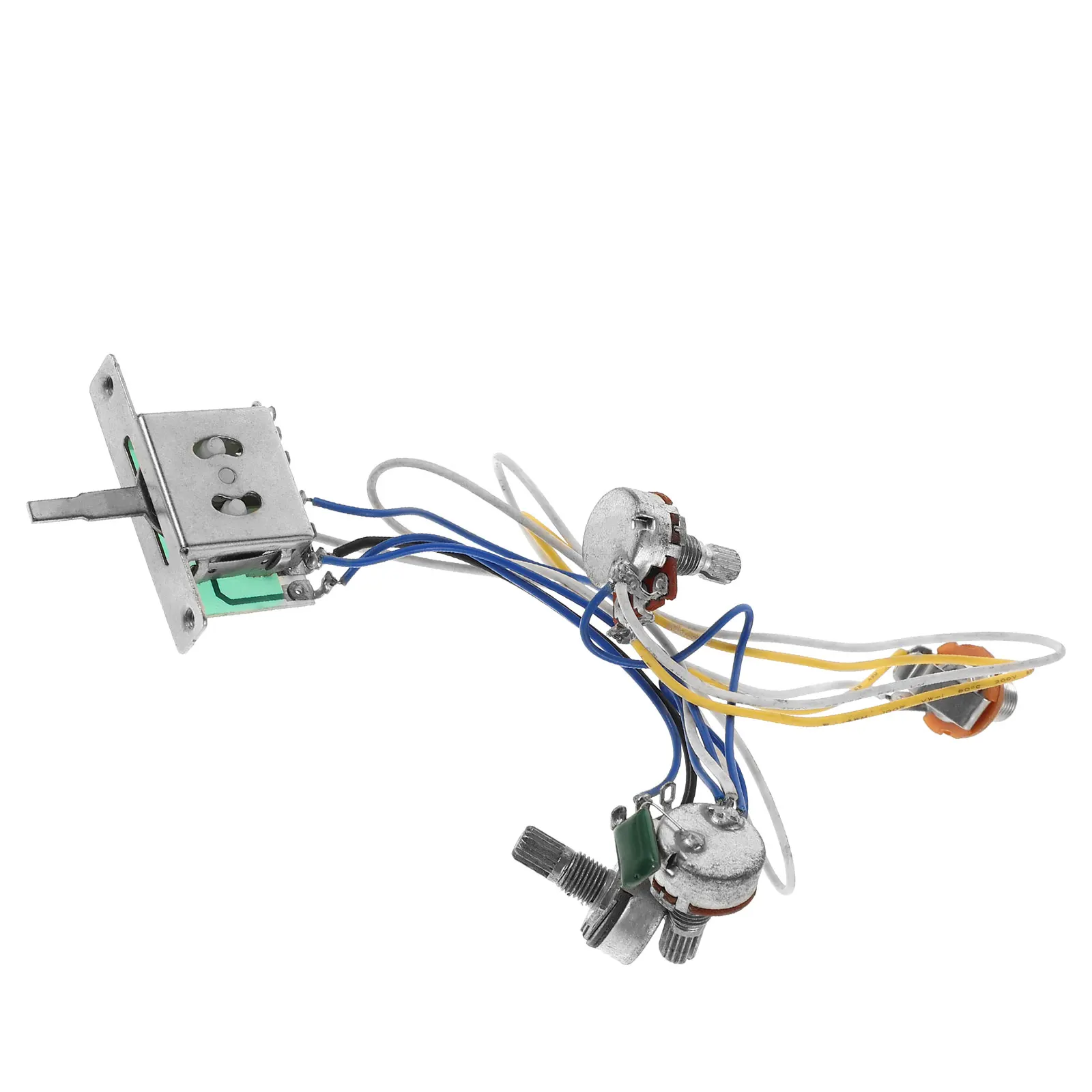 

1 set Electric Guitar Wiring Kit 3-Way Toggle Copper Jack Potentiometer Control Performance
