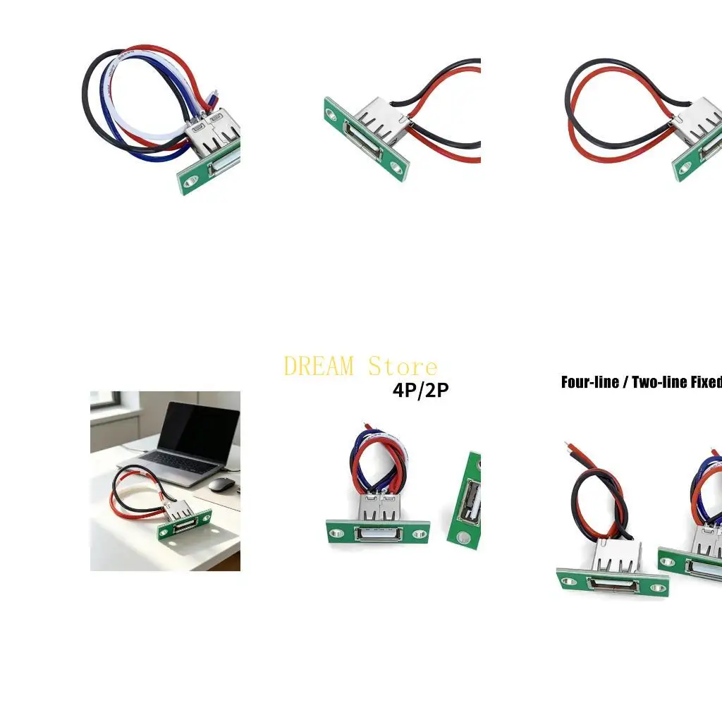 USB Female Port With Wire Tail for Security Device Electronics Maintenance Best Sale