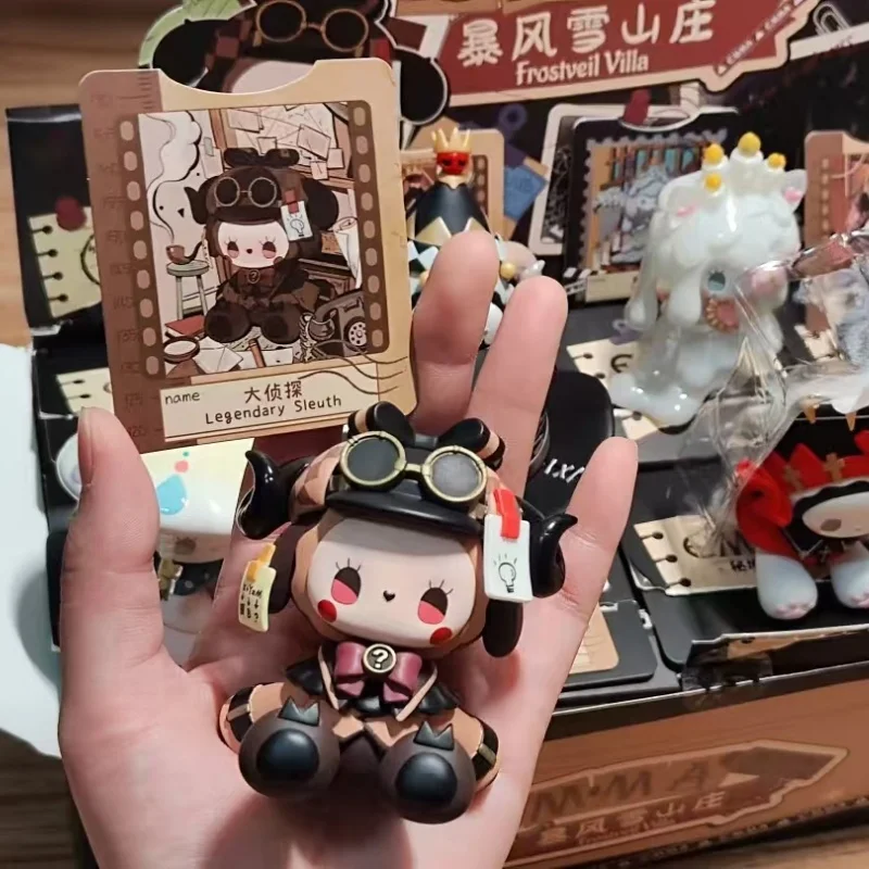 إيما سيكريت فورست سنو بليزارد ماونتن سيريز صندوق أعمى نمط داكن تمثال ديكور غرفة الكرتون لعبة Mdel هدية عيد ميلاد للأطفال