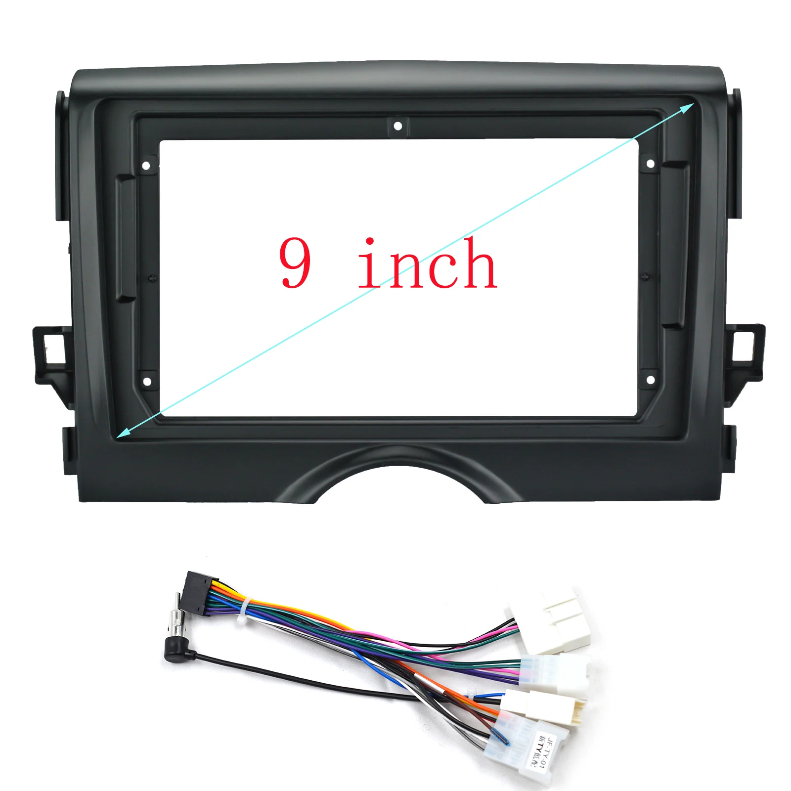 9 Inch Car Frame Facia Adapter Canbus Box Decoder For Toyota Mark X Reiz  2010-2013 Android Radio Dash Fitting Panel Kit