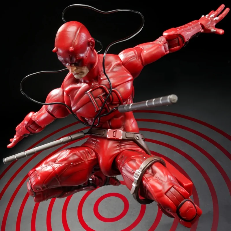 1/10 -Fleftoys Black Super-Duper Classic Murdock Action Figure Movable Body Design Collection Model Desktop Toy Christmas Gift