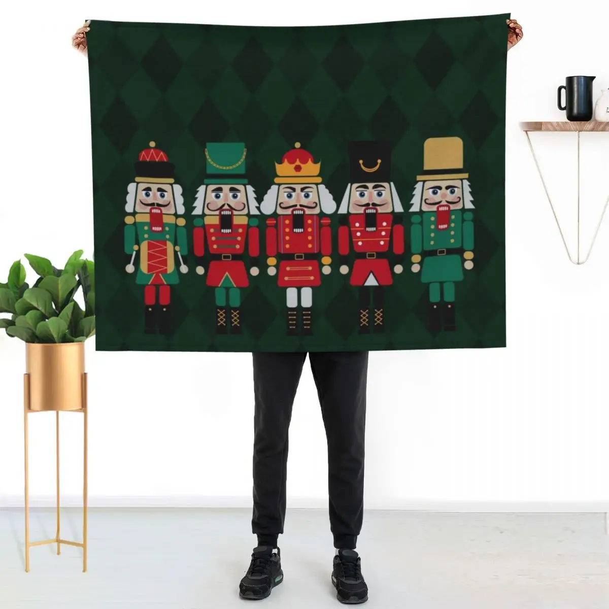 

The Nutcrackers Throw Blanket Long Lasting Soft Plush Blanket for Daily Use