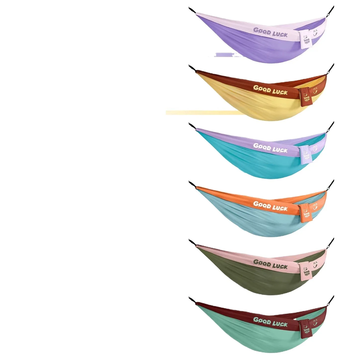 Outdoor Hammock for 2 Adults, Anti-Tip Swing, Portable Camping Bed, Lightweight, Indoor and Outdoor Use, Durable and Comfortable