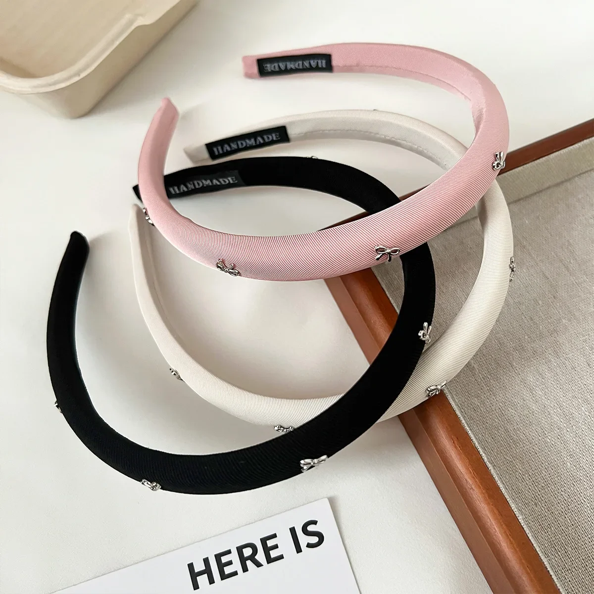 여자 여자 밴드 한국어 활 요정 후프 달콤한 머리띠를위한 머리띠 헤어 액세서리