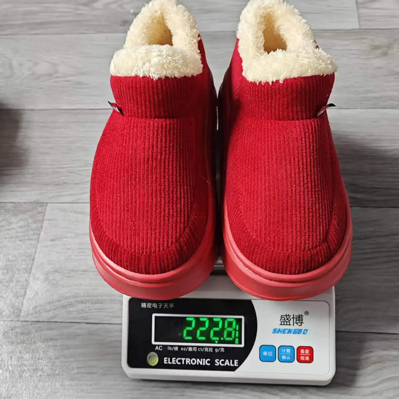 Unisex Winter-Plüsch-Schneestiefel mit Warmer Dicker Sohle für Innen- und Außenbereich Rutschfeste Hausschuhe – Detail 5