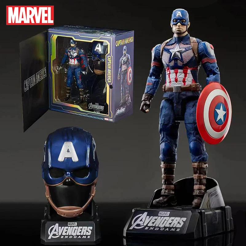 

Marvel Action Figure Transform Toy Captain America Iron Man Spider Man Avengers Superheroes Deformation Cool Model Birthday Gift