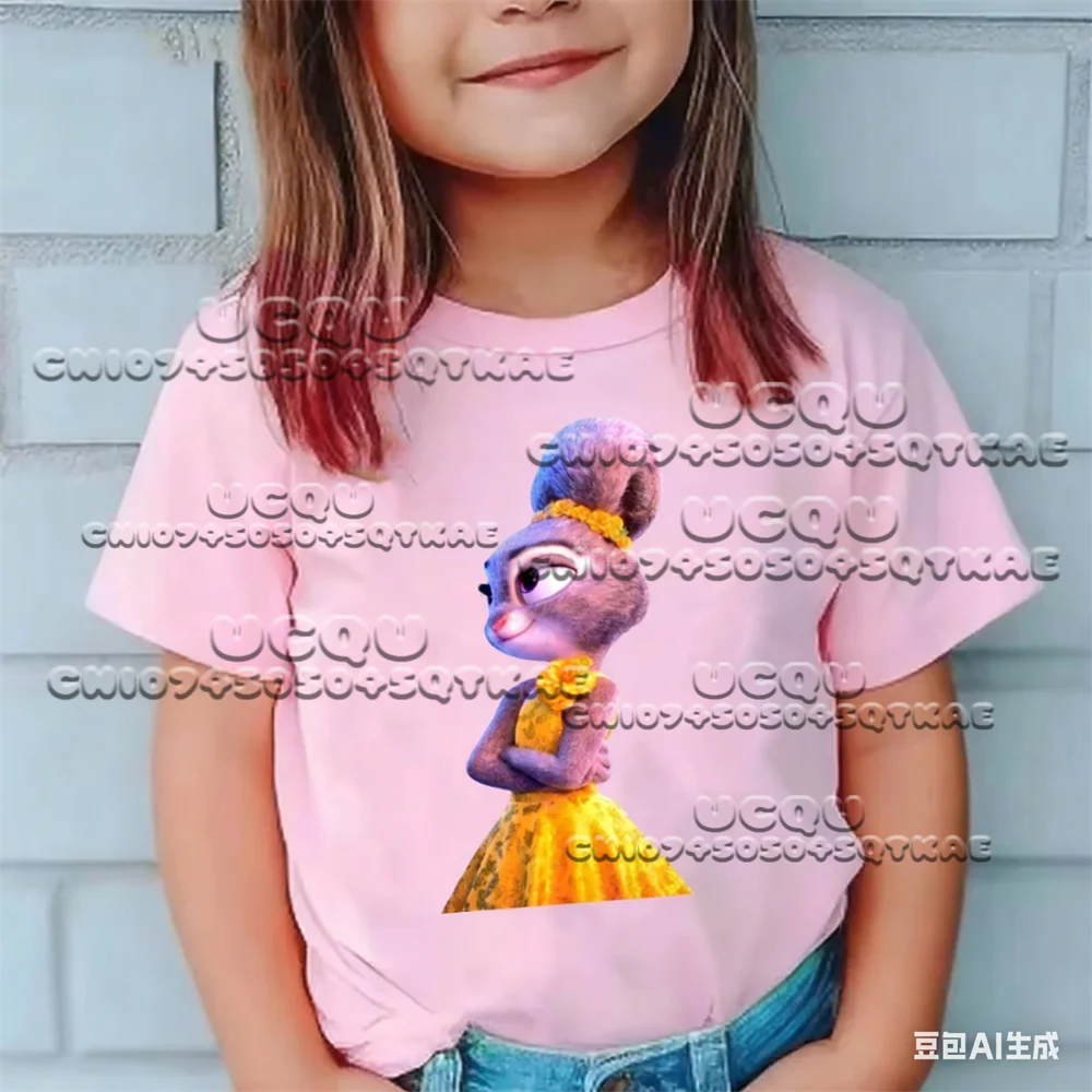 حار أنيمي ديزني Zootopia 2 القطن تي شيرت البلوفرات نيك وايلد جوديث زي س الرقبة المحملة ثعبان الكرتون تأثيري حلي الرجال بلايز