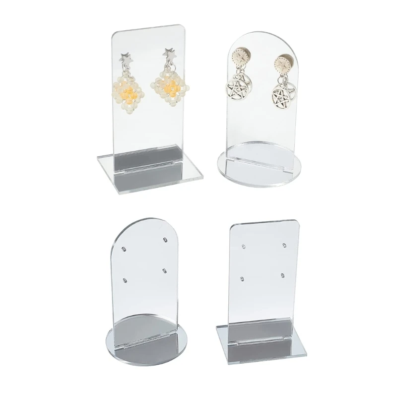 4Pcs/set Acrylic Jewelry Display Stand Jewelry Pendant Shelf Ear Studs Jewelry Props Dangle Earrings Display Ornaments