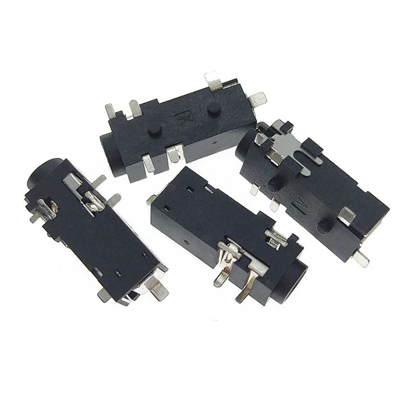 10PCS 3.5mm Audio Jack PJ-328B-6P patch dual channel 6PIN SMT 3-group switch MIC headphone connector power amplifier connector