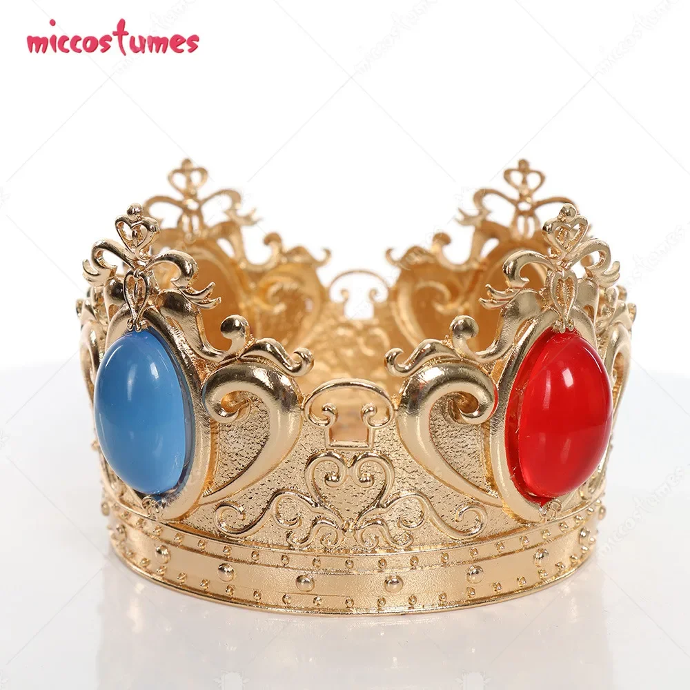 Miccostumes  Peach Metal Crown Cosplay Accessory Princess Crown for Princess Cosplay Costume