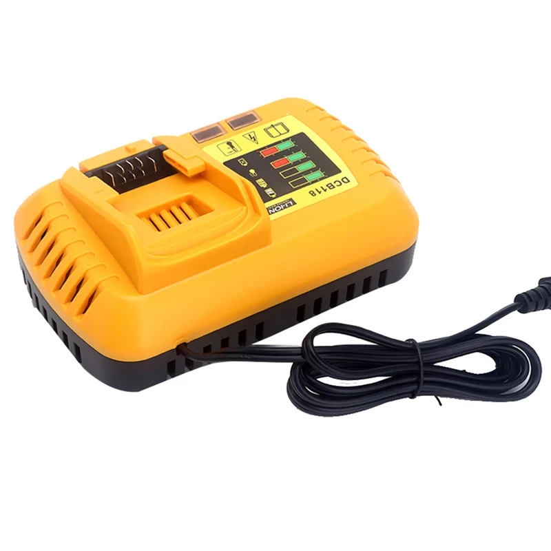 8A DCB118 Battery Charger for Dewalt Battery 10.8V 12V 14.4V 18V 20V DCB200 DCB101 DCB115 DCB107 DCB105 DCB140(EU Plug)