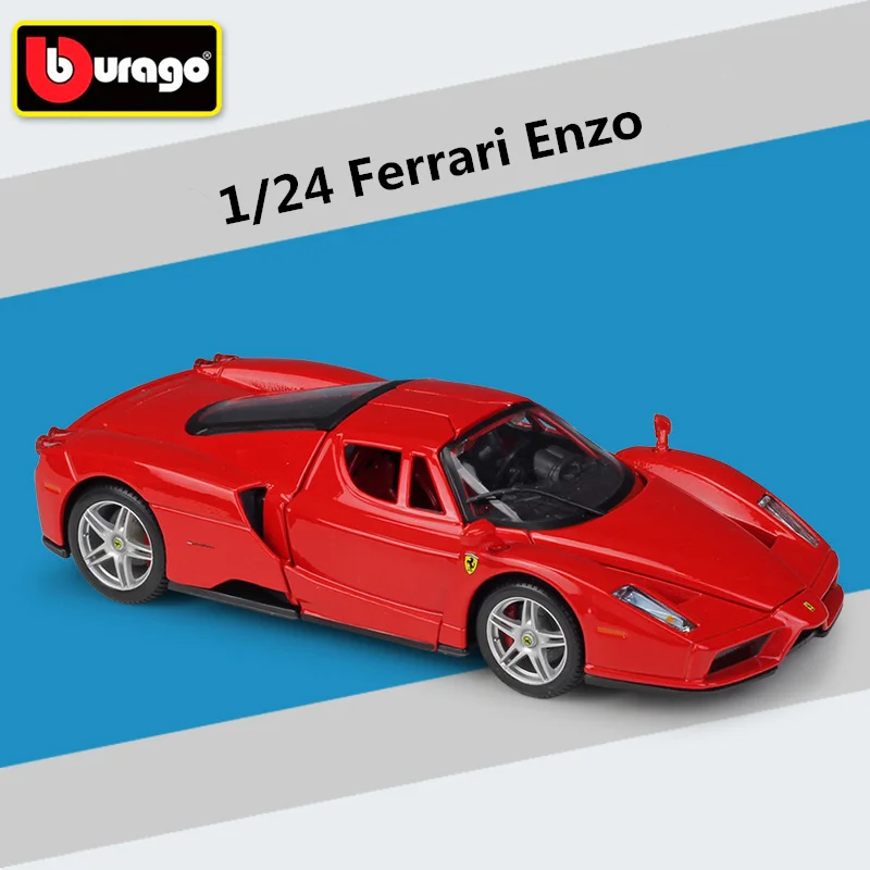 Bburago 1:24 Ferrari ENZO Alloy Sports Car Model Diecasts Metal Toy Racing Car Model High Simulation Collection Childrens Gifts