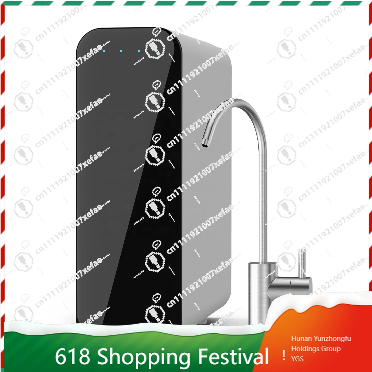 0.01 Micron Ultrafiltration Water Filter, No Electricity & Zero Wastewater UF Purifier with Mineral Retention & Smart Reminder