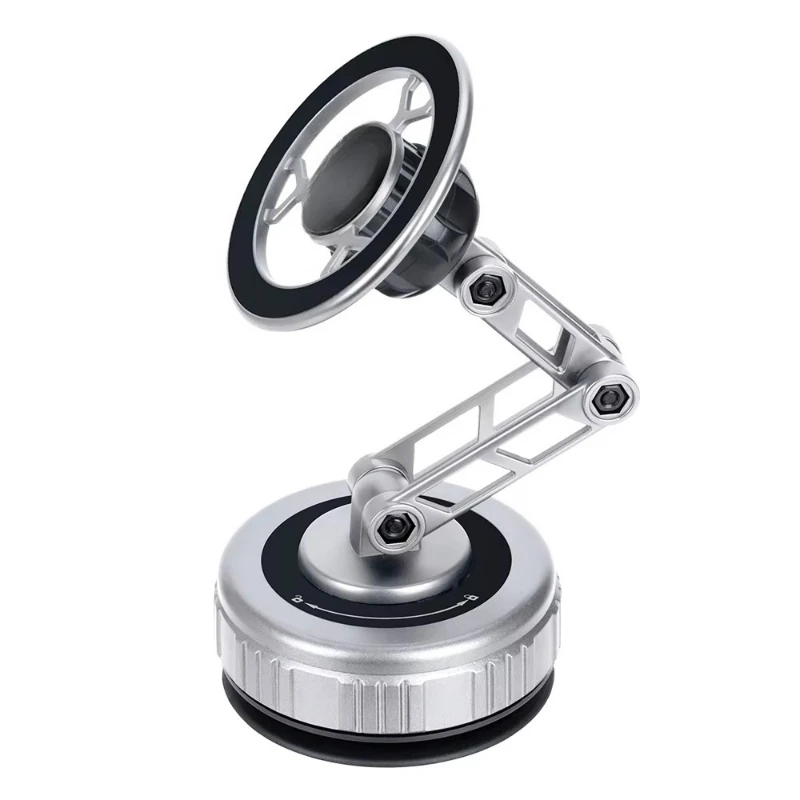 

Metal Adjustable Vacuum Rugged Magnetic Car Phone Holder Rod 360 Rotary Magsafe Phone