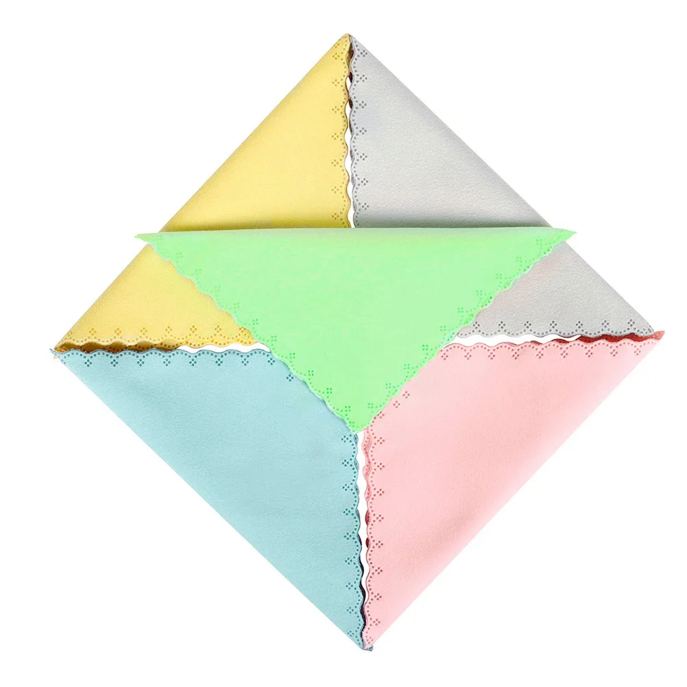 

5 Pcs Cleaning Cloth Double Sided Velvet Instrument Polishing Cloth Guitar Violin Piano Bass Cleaner Dust Removal Fingerprint