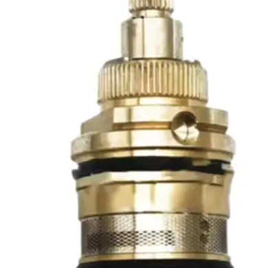 Built-in Mixer Temperature Control Compatible With Flat Head Screw Gold Finish Safety Override 38 for C Temperature Range 20-90