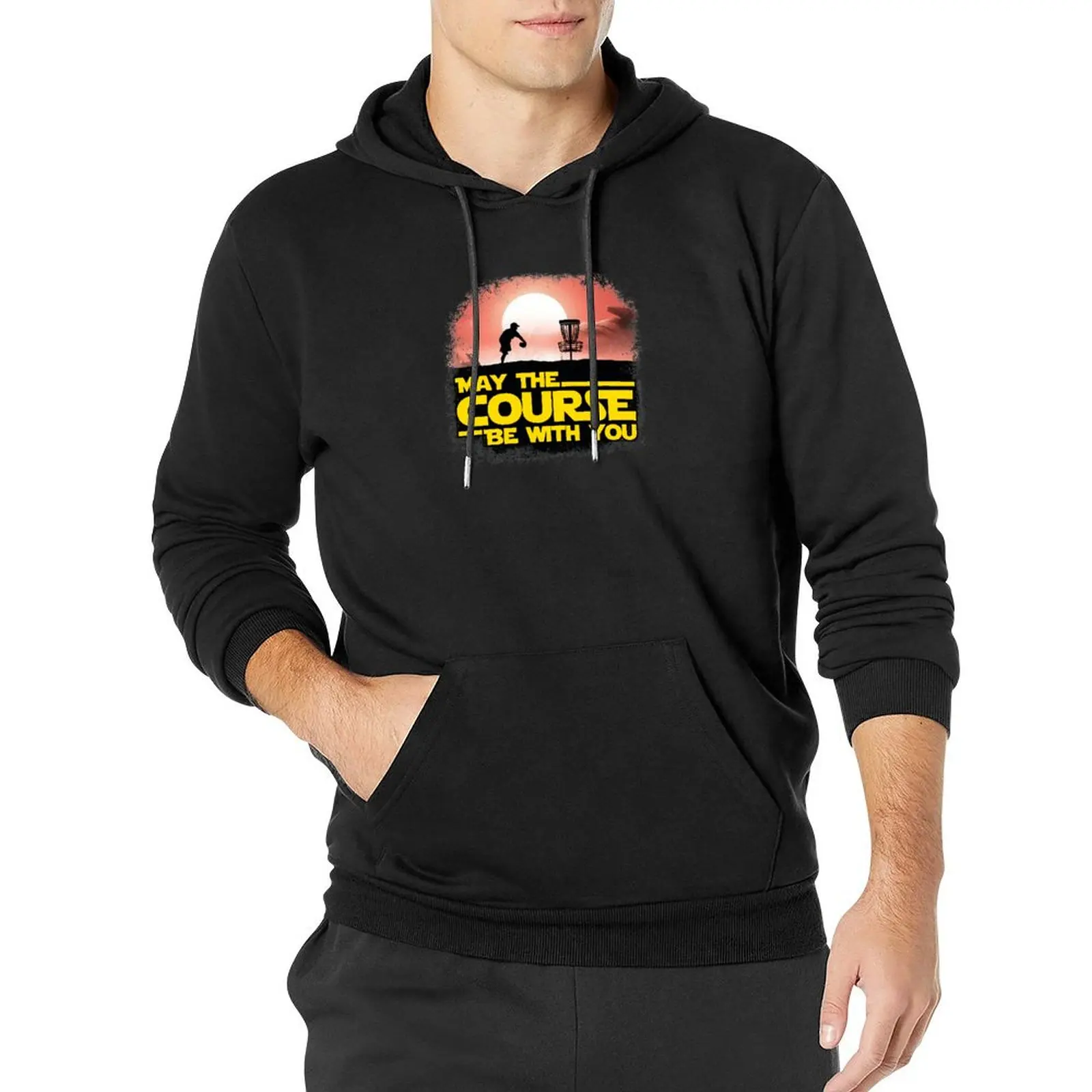 

Premium May the Course Be With You Disc Golf T-shirt Pullover Hoodie autumn jacket men korean autumn clothes hoodie streetwear