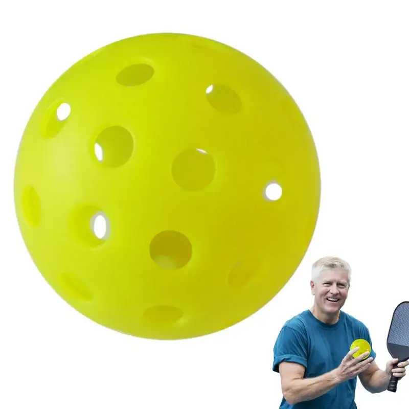 

Glowing Pickle Ball Night Light Ball With 40 Holes For Sports Green Pickle Ball Gifts For Sports Outdoors Equipment Pickleball