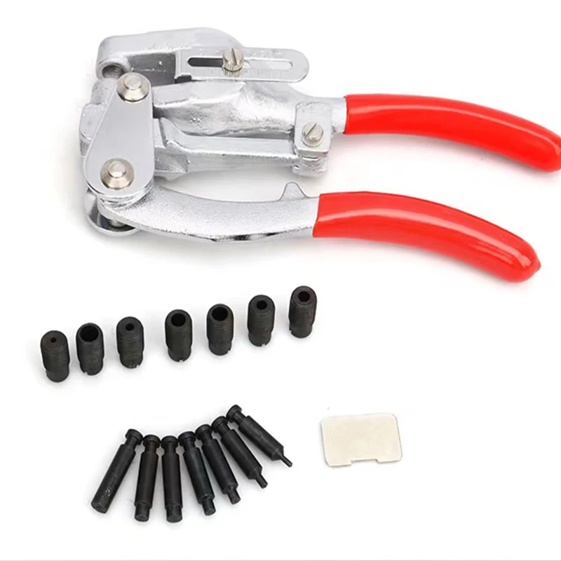 New Handheld Electric Punch Kit Carbon Steel Plastic Punching Pliers Stainless Steel Aluminum Leather Punch Kit