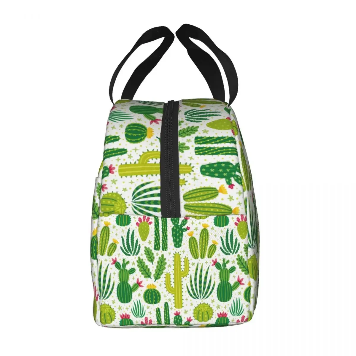 Lunch Bags for Women Kids Cactus Insulated Cooler Bag Portable Work Cute Oxford Tote Handbags