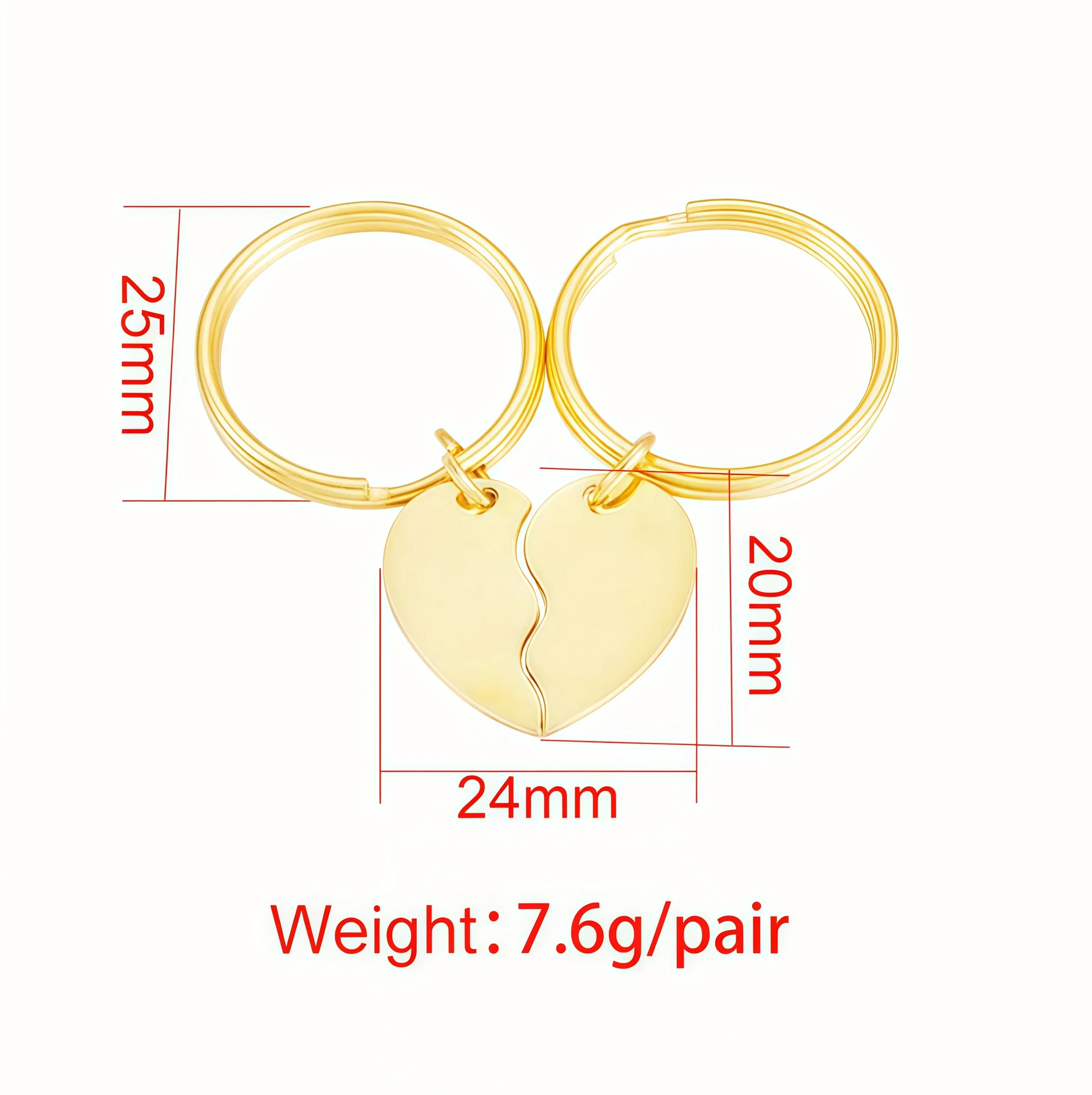 5Pairs Cute Love Heart Brick Keychains Set for Couples - Lego Style Key Rings for Men Women Girls Boys - Friendship Jewelry Gift - view 5