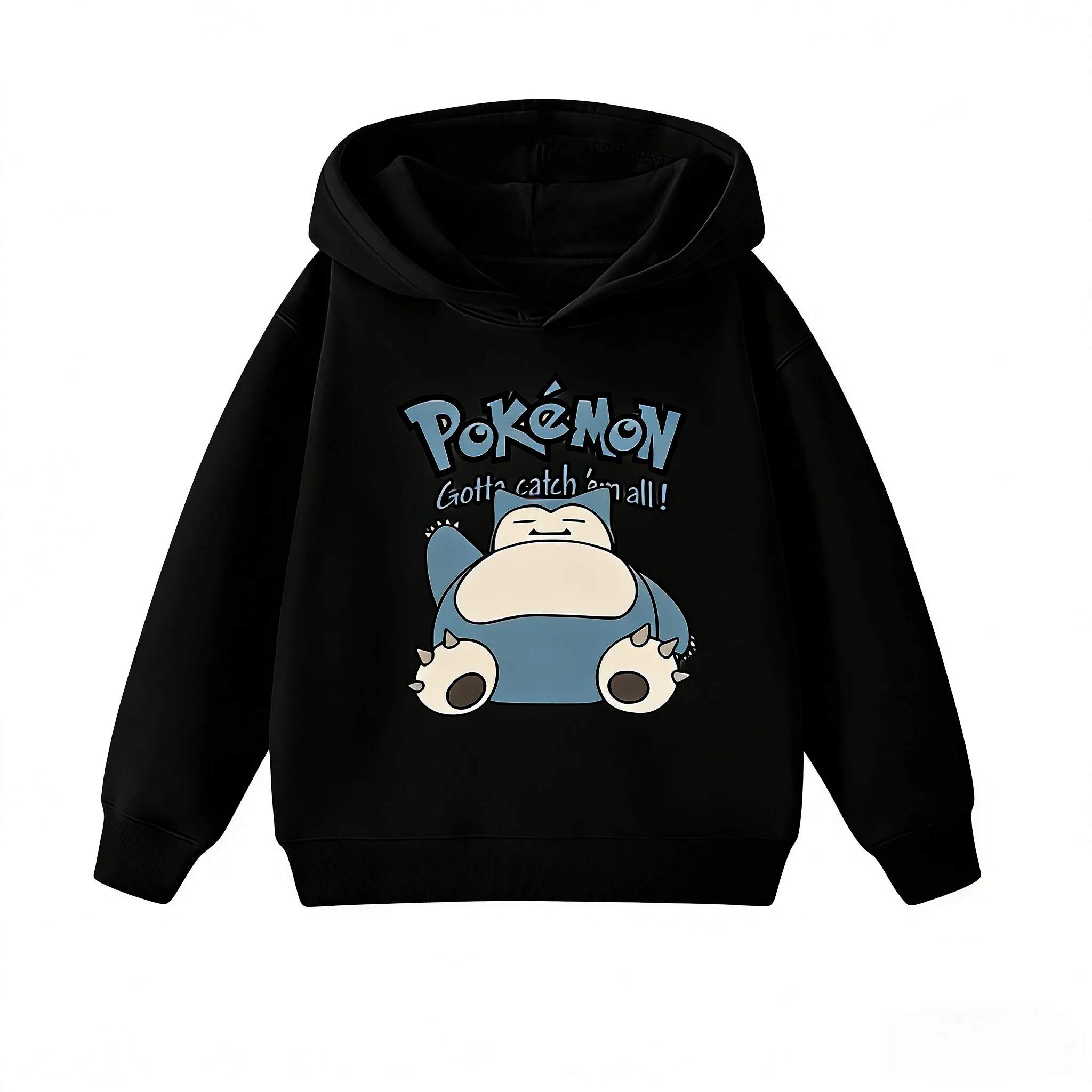 

Pokémon Anime Snorlax Printed Pure Cotton Hoodie Men and Women Oversized Fashion Casual High Quality Hoodie Street Wear Unisex