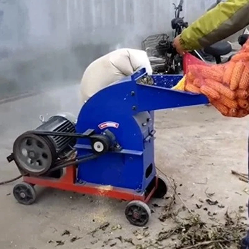 400 Model 7.5KW Hammer Mill 380V Corn Straw Mill Animal Feed Processing DIY Make Powder Feed Processing Feed Mill