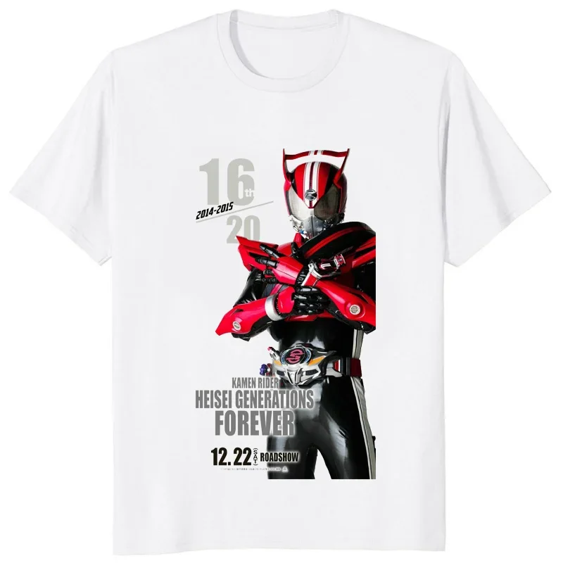 Japan Tokusatsu Fans Tshirt Kamen Rider Drive Ghost Ex-Aid Graphic Printed Man T-shirt Harajuku Style Hot Sale Summer Loose Tees