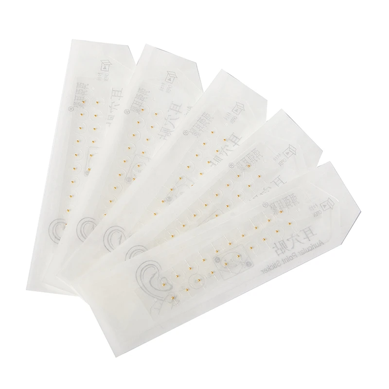 100/200Pcs Transparent Ear Point Stickers Pressure Stick Acupuncture Magnetic Beads Auricular Massage