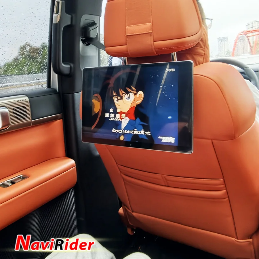 For BYD Ti7 Ti9 Denza B5 B8 S Rear Seat Entertainment Headrest Monitor Screen Multimedia Video Player Android Auto Carplay Wifi
