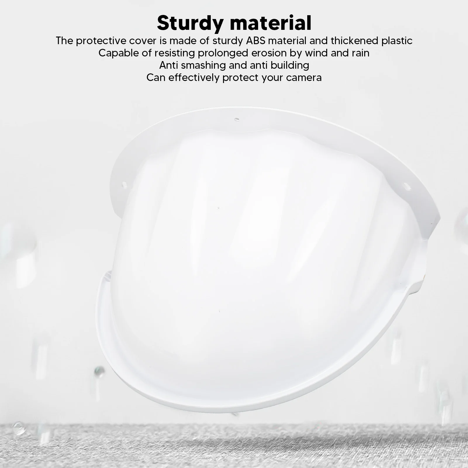 Protective Cover ABS Plastic Sunshade and Rain Cover Outdoor Surveillance Camera Cover