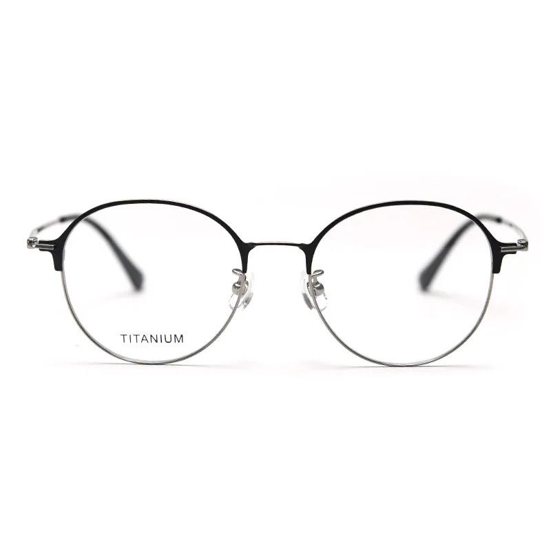 Новые супер легкие титановые круглые очки для чтения, красочные металлические оправы, очки для пресбиопии, мужские и женские оптические очки по рецепту