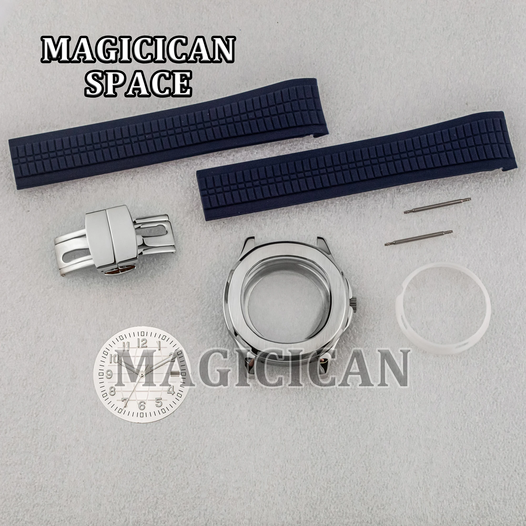 NH35 Case Dial Hands Stainless Steel 10ATM Waterproof for MOD AQUANAUT Nautilus Watch Parts 42mm Watch Case NH34/35/36 Movement