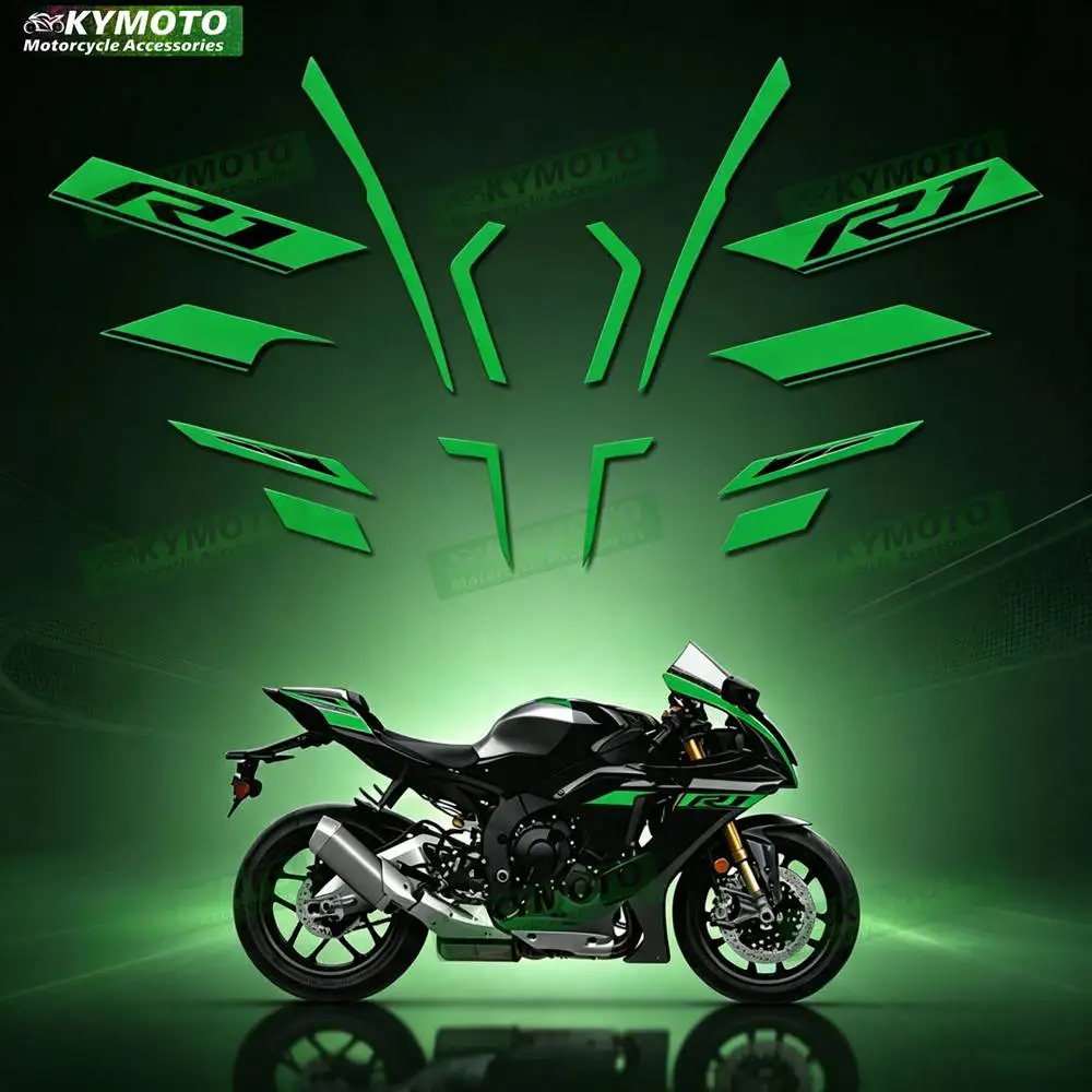 For YZF R1 YZF R1-21 2022-2024 motorcycle parts fairing modification reflective stickers complete set of car stickers