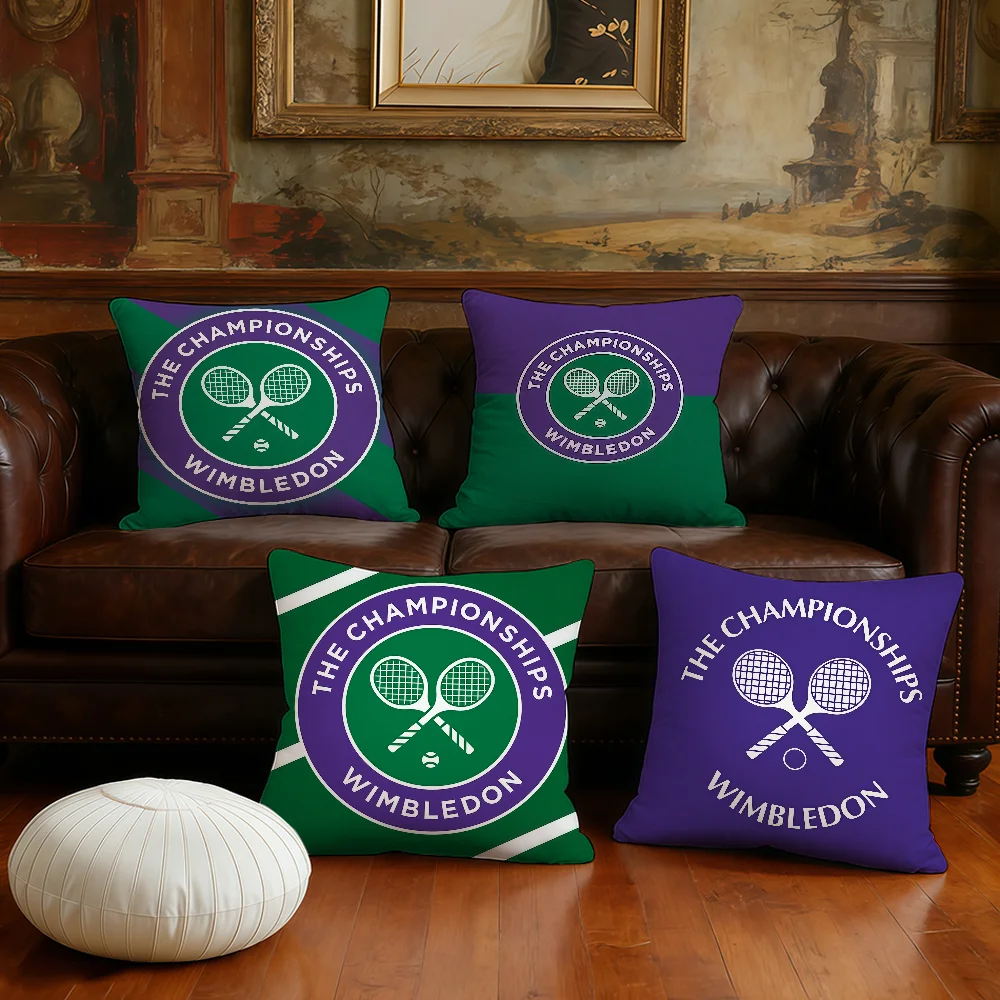 The C-champion-ships W-wimble-don cushion cover Plush Fabric Soft Double Sided Print Sofa Cushion Cover Throw Pillow Covers