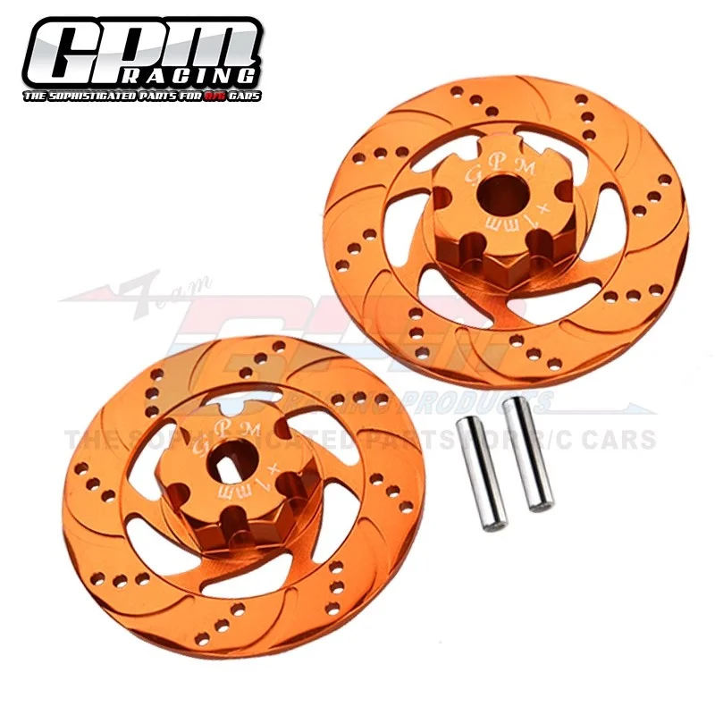 TRAXXAS 1/7 UDR aluminum alloy thickened 1MM hexagonal simulated brake disc (without silver edge) - pair