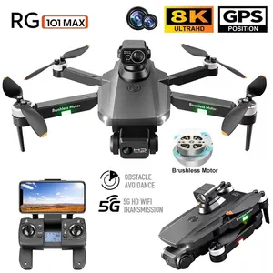 RG101 Max GPS Drone 8K Cámara Dual HD Dual 5G Wifi FPV 3km Fotografía aérea Motor sin escobillas Toyes de quadcopter pisables 10 Mejores drones de ventas 3 km - №8