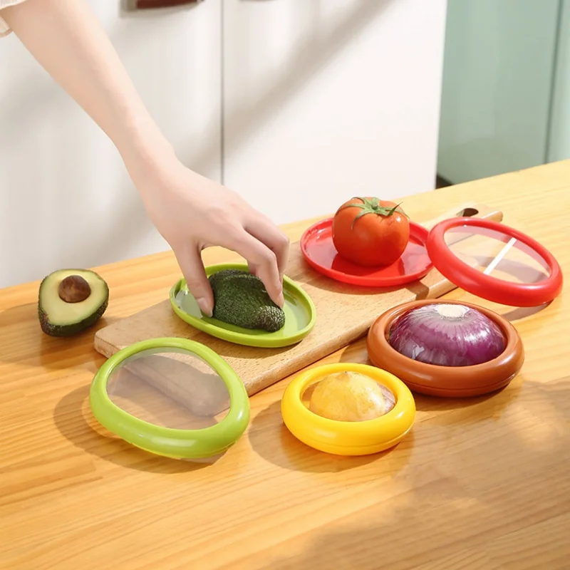 Silicone fruit & vegetable storage boxes — 1/4pc set, portable, stackable & leak‑proof (keeps produce fresh) 6
