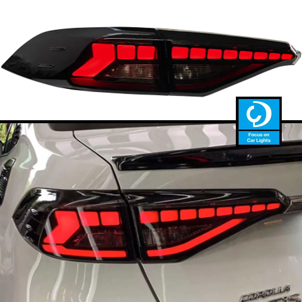 Taillights Styling Parts For Toyota Corolla 2019 2020 2021  Tail Light LED DRL Running Signal Brake Reversing Parking Lighthouse