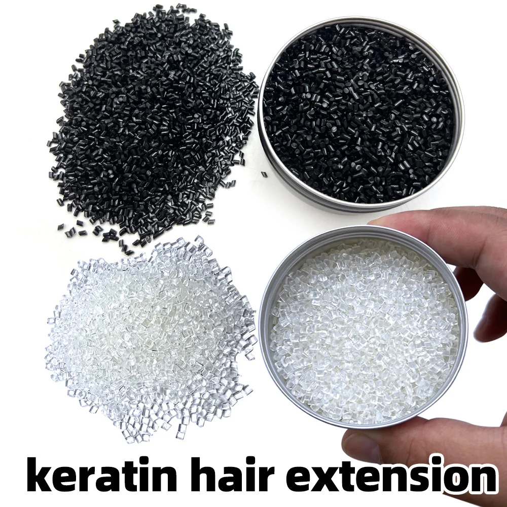 50G/100G Keratin Glue Beads Keratin Glue Granules Italian keratin Glue Grain keratin Top Quality Glue Granule Transparent