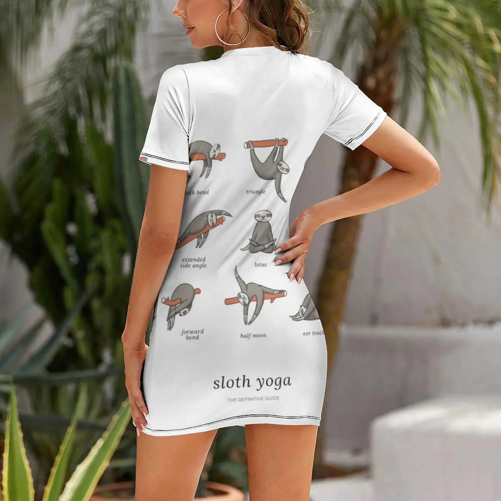 Sloth Yoga - The Definitive Guide Short-Sleeved Dress summer women's dress 2026 wedding dresses for parties Dress