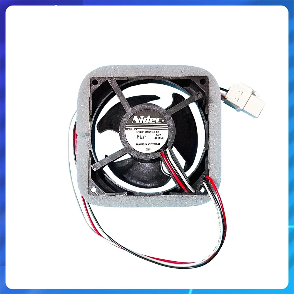 New U92C12MS1B3-52 NIDEC for Refrigerator Refrigerated Freezing Cooling Fan 9CM 12V 0.16A DA81-06013A Cooling Fans Motor