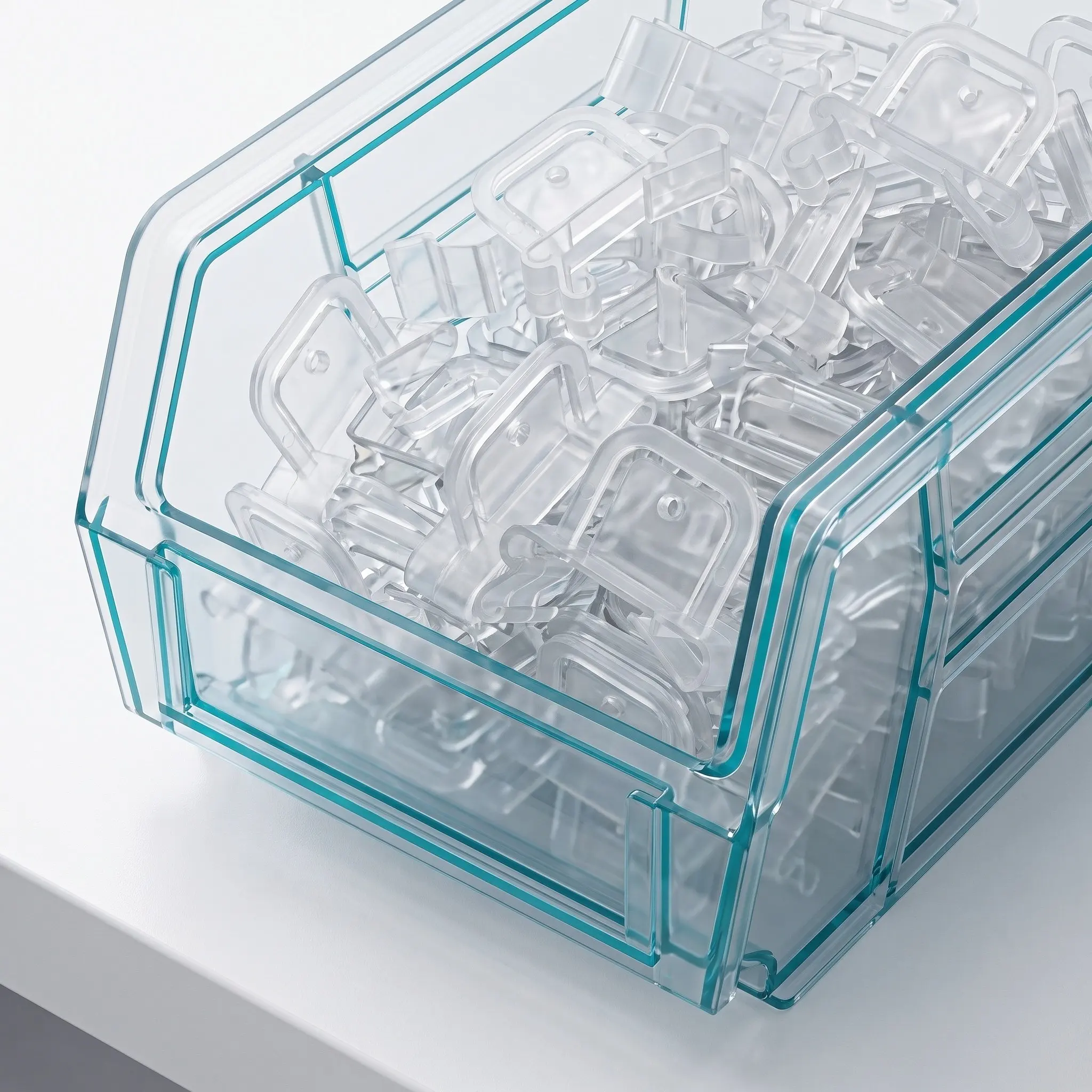 100Pcs Channel Card Buckle Clips Clear Plastic Shelf Card Clips for Supermarket Advertising Board Holders Shelf Display Grips