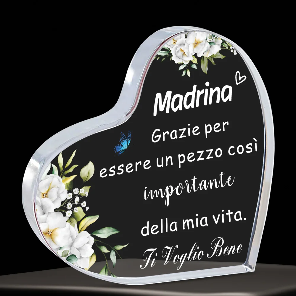 Acrylic 3.94x3.94in Gift for Godmother Baptism Birthday, Will You Be My Godmother Baby Shower Souvenir