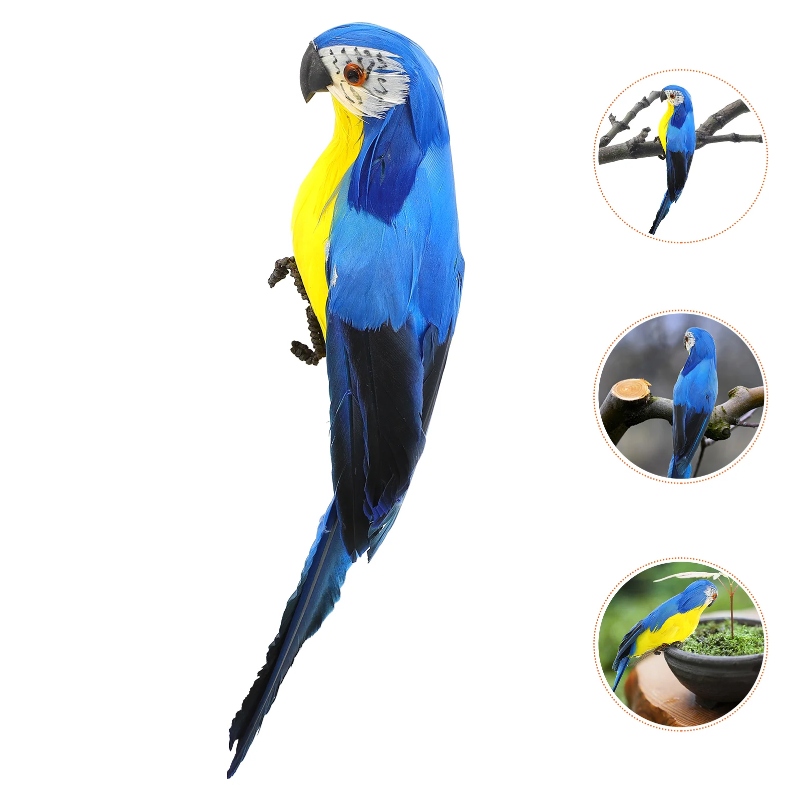 Simulation Parrot Realistic Bird Decoration Foaming Balcony Fake Scene Garden Tree Adornment Animal Craft Artificial