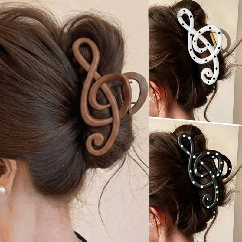 Creativity Musical Note Shape Hair Claw Clips Sweet Style Women Minimalist Shark Clip Headwear Hairpins Hair Accessories Gifts